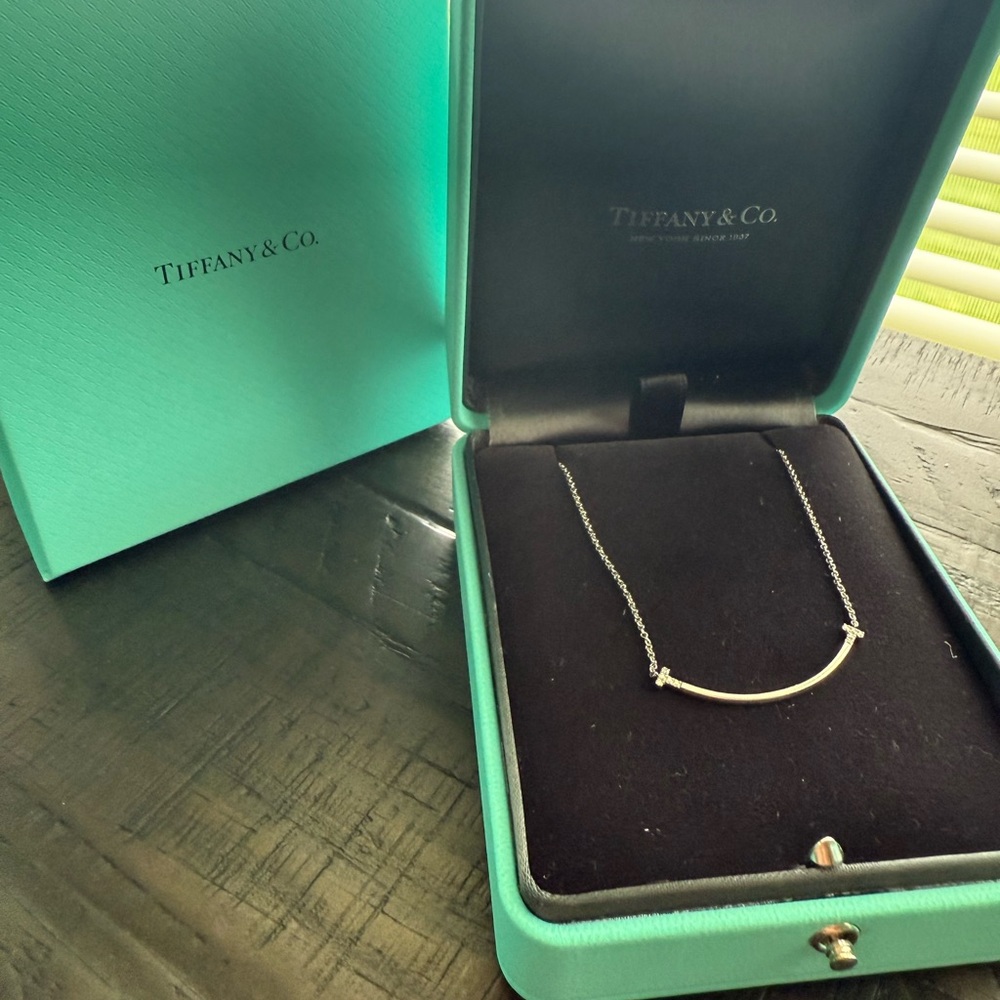 Tiffany & Co. Silver Smile Necklace